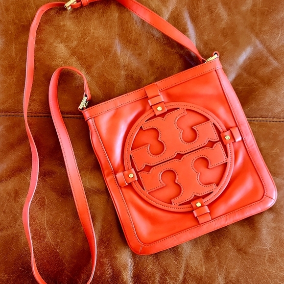 RARE Tory Burch Holly Big Logo Crossbody Bag Purse